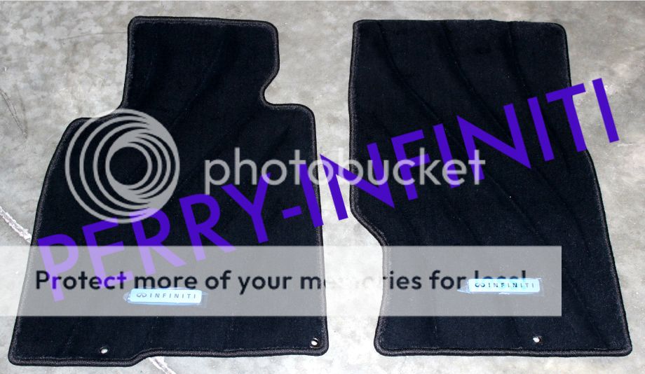 Oem infiniti premium floor mat set MyG37